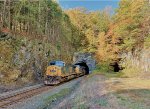 CSX 474 emerging from the east portal of State Line Tunnnel